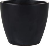 Ter Steege Pot de fleurs - noir - brillant - Scandinave - 16 x 13 cm
