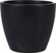 Ter Steege Pot de fleurs - noir - brillant - Scandinave - 16 x 13 cm