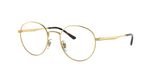 Ray-Ban Rx 3681v Lunettes de vue unisexe doré rondes 48mm