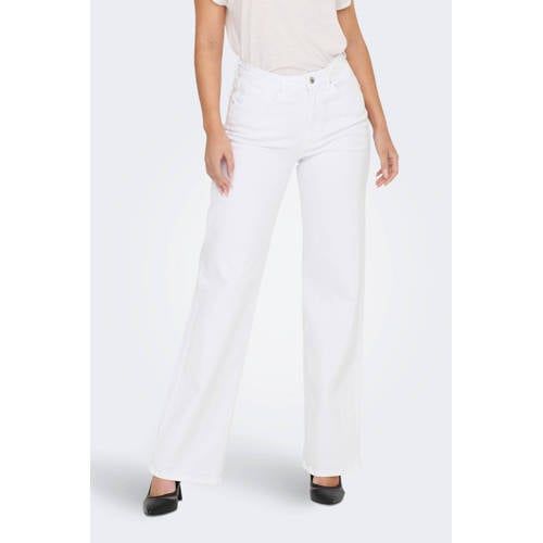ONLY high waist wide leg jeans ONLJUICY wit