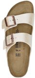 Birkenstock Arizona BF Graceful Pearly White Nubuck Slippers Dames Smal 37