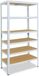Shelfplaza HOME étagère métallique - 155x90x40 cm - blanc - 6 étagères