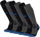 Xtreme Sockswear Xtreme Outdoor Compressiesokken Grijs - 6 paar - Compressie Wandelsokken - Dames & Heren - Maat 45/47