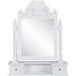 Coiffeuse avec miroir rectangulaire MDF