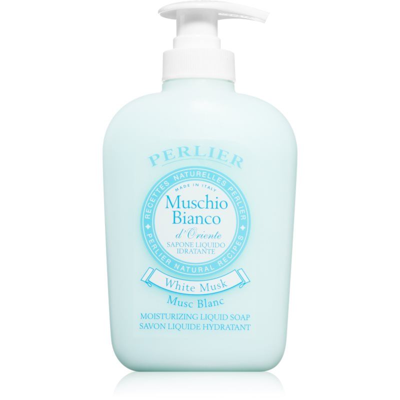 Perlier Muschio Bianco d'Oriente Liquid Soap with White Musk Scent 10.1 fl oz (300mL) Bottle