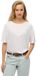 Superdry Studios T-shirt met verlaagde schouders Dames Wit Katoen/Lyocell