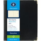 Ryam Agenda 2027 Ryam Executive Nappa 7dagen/2pagina's ringplastic zwart
