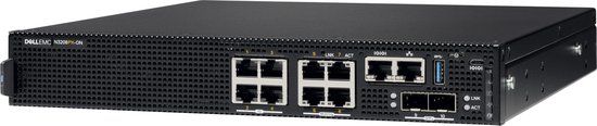 DELL N3208PX-ON Managed L2 10G Ethernet Power over Ethernet (PoE) 1U Zwart