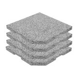 Granieten plaat, 50x50x4 cm, 25 kg, set van 1
