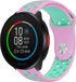 Strap-it Bracelet de montre connectée en silicone - Convient pour Polar Pacer sport band - rose/aqua