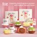 Emma Molly Peluche d'aromathérapie Porte-clés Pendentif Décoration Coffret cadeau, Cadeau d'anniversaire pour elle (Pomme rouge/Girofle/Musc)
