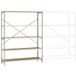 Manuflex RM2506 Étagère de base 130 kg (l x H x P) 1,47 x 2 x 0,70 m Acier galvanisé Galvanisé Plancher en bois