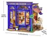 Miniatuur poppenhuis - Doe-het-zelf bouwpakket - Theehuiskamer - Vrijetijdst thema - Plastique - Vanaf 14 jaar - Creatief cadeau