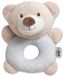 Interbaby Rammelaar knuffel – Beertje – Babyspeelgoed - Knuffel - Spelen en ontdekken