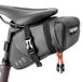 Elzusha - Sacoche de selle de vélo étanche - Extensible 1,5-2 L - Noir