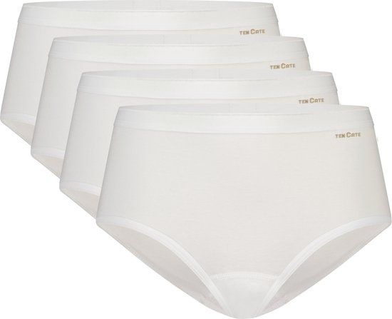 Ten Cate 4-Pack Midi Slips - 32418 - Organic - White - L