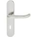 Häfele Garniture pour béquille de porte LDH 2170 Acier inoxydable mat Plaque longue, Garniture interchangeable droite