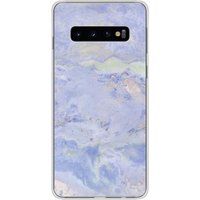 1001 coques Samsung Galaxy S10 Marbre bleu bedrukt siliconen hoesje