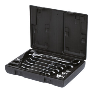 KS Tools KS Tools geARplus ratelringsleutelset, verstelbaar, 10-delig Aantal:1