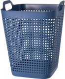 Storage Solutions Wasmand - Donkerblauw - 48 liter - Kunststof - Vierkant