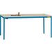 Manuflex LD1913.5007 ESD-werktafel UNIDESK met rubber schijf, onderstel van stralend blauw RAL 5007, bxdxh = 1600 x 800 x 720-730 mm Stralend blauw (RAL 5007)