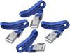 ProPlus Fiets spanbanden met metalen gesp voor fietsdrager 4 stuks - Blauw