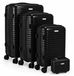 Berwin Trolley-Set mit Kosmetikkoffer Modell Calma Titan Schwarz, 4 Rollen, (Set, 4 tlg., MS-19776)