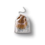 Bonamaison Sacs en coton imprimé à cordon, sac à provisions, réutilisable, écologique, pliable, taille : 30x40 cm, multicolore