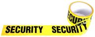 Merkloos Security Politie afzetlint - geel/zwart - 30 meter - plastic - bewaking