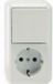 Merten MEG3495-8719 Schakel-/stopcontact combinatie Compleet Polar-wit 1 stuk(s)