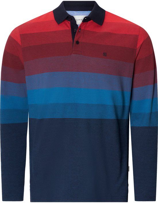 Babista heren Poloshirt Met Lange Mouwen - 72/74 - rood - Plus Size
