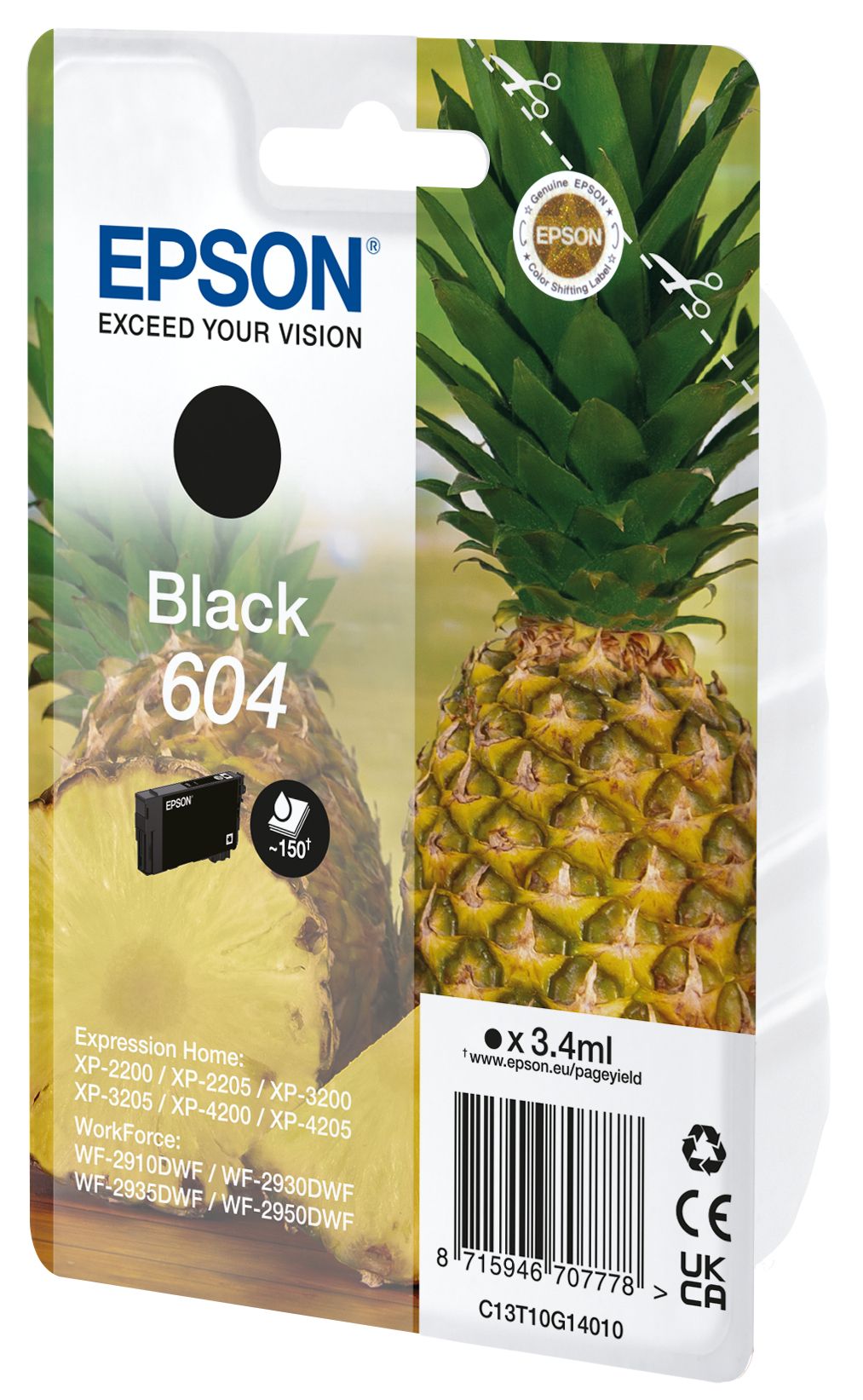 Epson 604 Black Ink Cartridge - Original