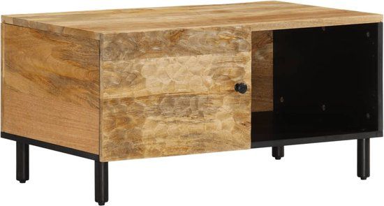 vidaXL Salontafel 80x50x40 cm massief mangohout