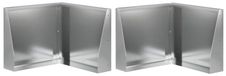 vidaXL Mur de soutènement, 2 pièces, 50 x 50 x 30 cm, acier galvanisé, argent