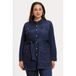 YOEK veste en jean bleu foncé