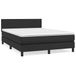 vidaXL Boxspringbed met matras, kunstleer, zwart, 160x200 cm