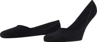 FALKE Step Medium Cut Box onzichtbaar effen katoen footies heren zwart - maat 45-46