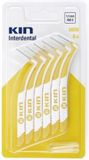 Kin Interdentale Tandenborstel Mini 6 Stuks 1,1 mm Geel/Wit