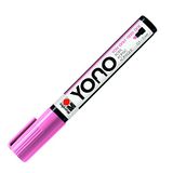 Marabu 12400102033 YONO marker, roze 033, veelzijdige acrylstift met Japanse wigvormige punt 0,5-5 mm, op waterbasis, lichtecht en waterbestendig, voor bijna alle ondergronden