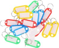 Merkloos / Sans marque Humbert Und Brandt Gmbh Gekleurde sleutellabels/sleutelhangers - kunststof - 30x - labels/etiket - Sleutelhanger met etiket/label