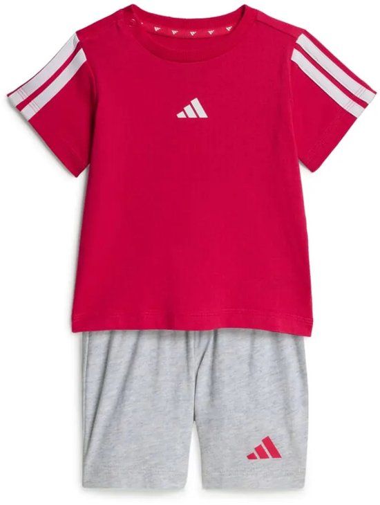 Adidas Essentials Tee Set Rood 3-4 Years Kinderen