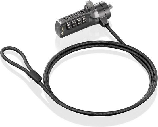 AISENS ASLK-D40N03-BK kabelslot Zwart 1,5 m