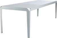 Weltevree | Bended Table | Aluminium Tuintafel 90 x 270 cm | Tuinmeubel, Buitentafel, Eettafel Buiten | Tuin Tafel 12 Personen | Agaatgrijs