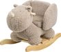 Nattou Neushoorn Teddy Schommelpaard Hobbelpaard Taupe 59 x 45 cm