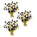 Beistle S50807BKGDSAZ3 3 Stuk Gefeliciteerd Grad Graduate Cap Centerpieces Tafel Party Decoraties, Plastic Draad Beton Lint, Goud/Zwart/Zilver