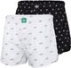 adidas Originals 2PK Woven Boxer - Comfort Cotton Woven - Sous-vêtement Hommes - Noir/Blanc - Taille L
