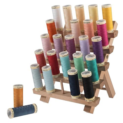 Milward Naaigarenstandaard - Houten Draadspoelhouder - 25 Spoelen
