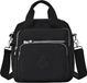 Sac à bandoulière sans marque pour femmes, imperméable, nylon, noir