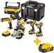 DeWALT DCK551P3T Accu Combiset 5-delig Brushless 18V XR 5.0Ah | TSTAK