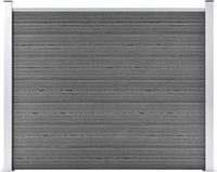 vidaXL Schuttingpaneel Composiet Grijs 180x146 cm